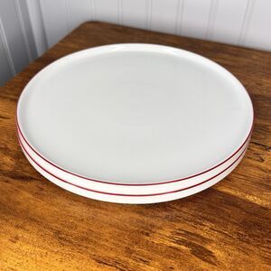 2 RARE Vintage Melitta Friesland Germany Dinner Plates Life 5112 Red Edition MCM